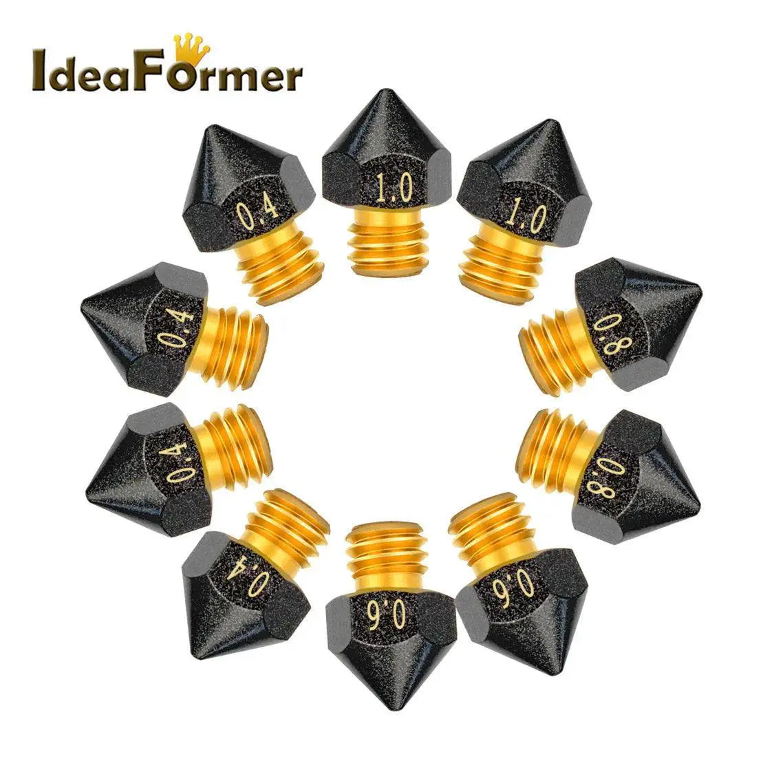 MK8 PTFE Coated Nozzle Set For 3D Printing Pro Kit