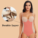 Silky Underwire White Bodysuit Shapewear for Women