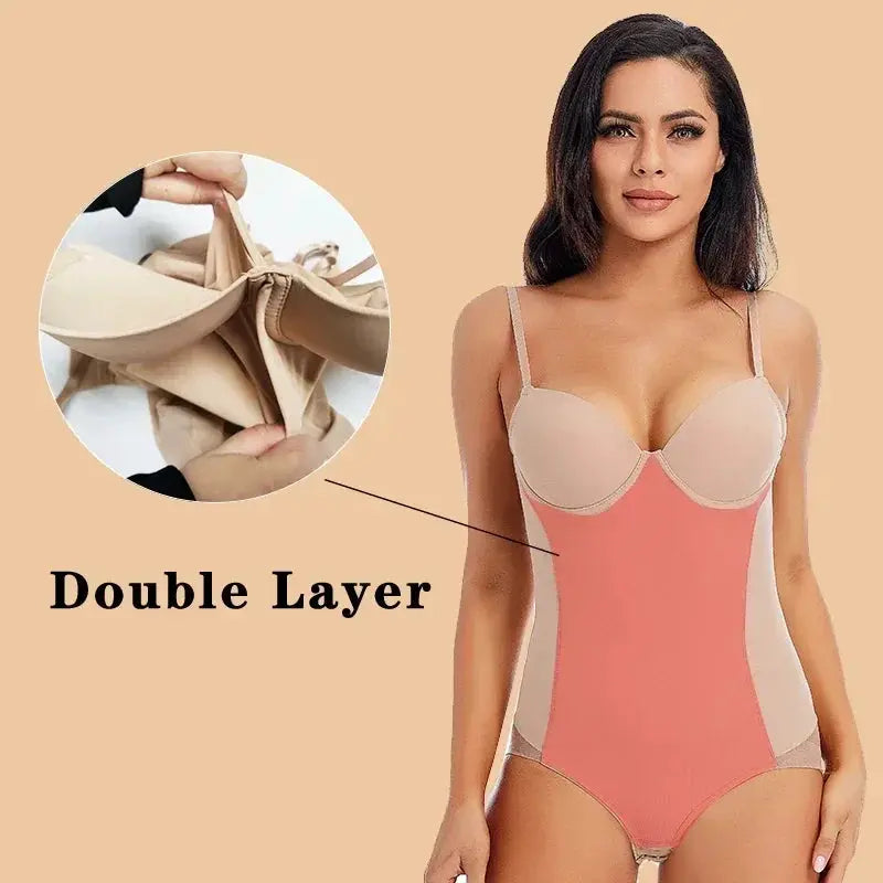 Silky Underwire White Bodysuit Shapewear For Women