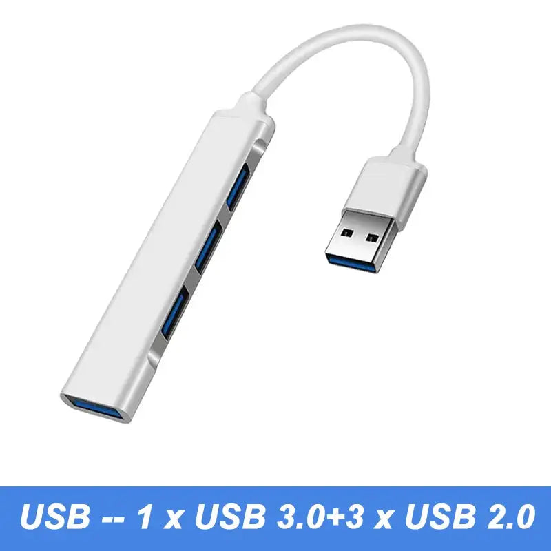 4 Port Multi Splitter USB 3.0 Hub USB Hub Type C Dock Adapter OTG Type C HUB for PC Xiaomi Huawei Macbook Pro USB 2.0
