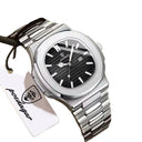 Square Stainless Steel Men Quartz Watch
