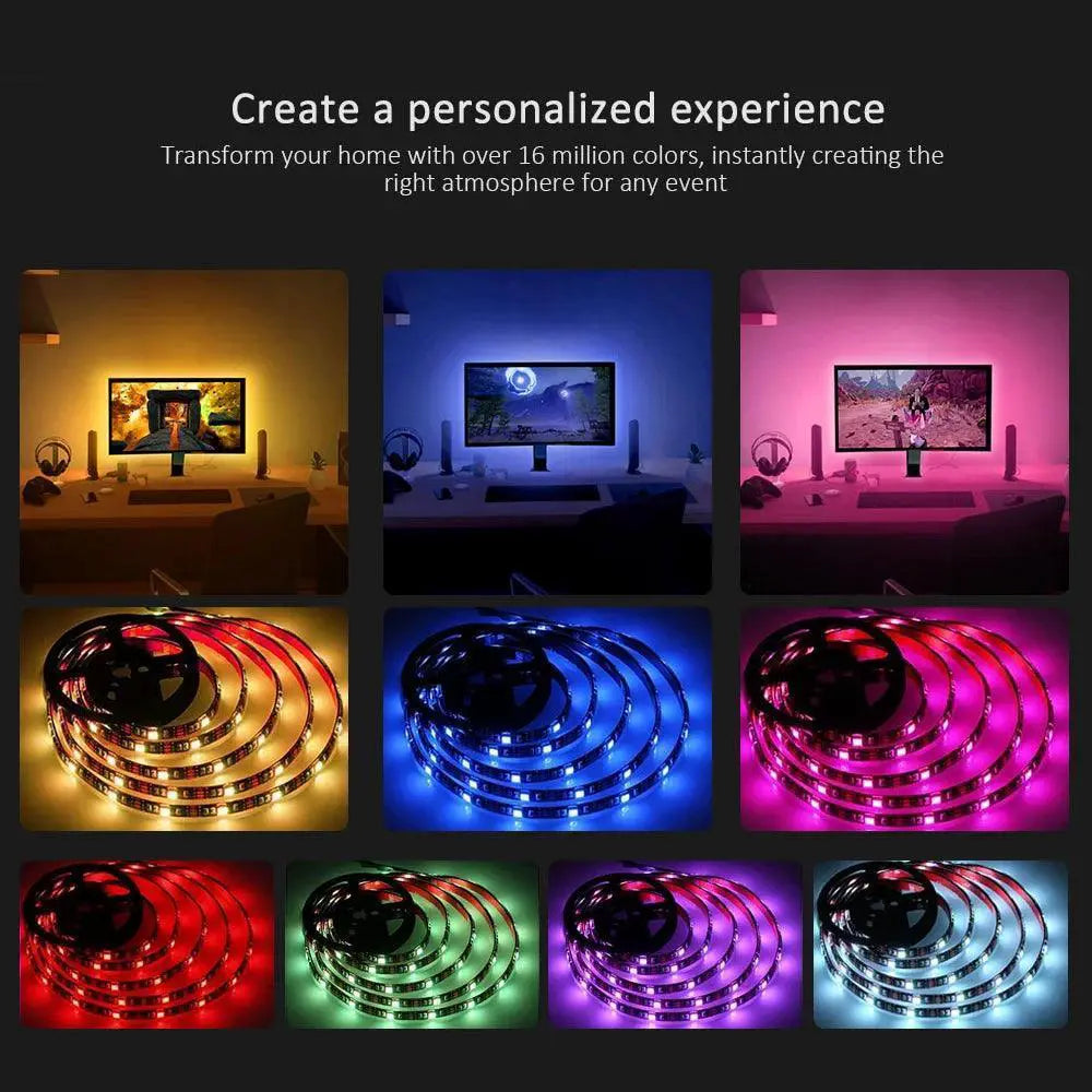 Bluetooth LED Strip Lights for Smart Room Decor Ambience