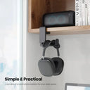 Rotating Table Clip Headphone Hook