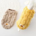 Coral Fleece Pet Sweater for Small Medium Cats Dogs Warm Winter Outfit
