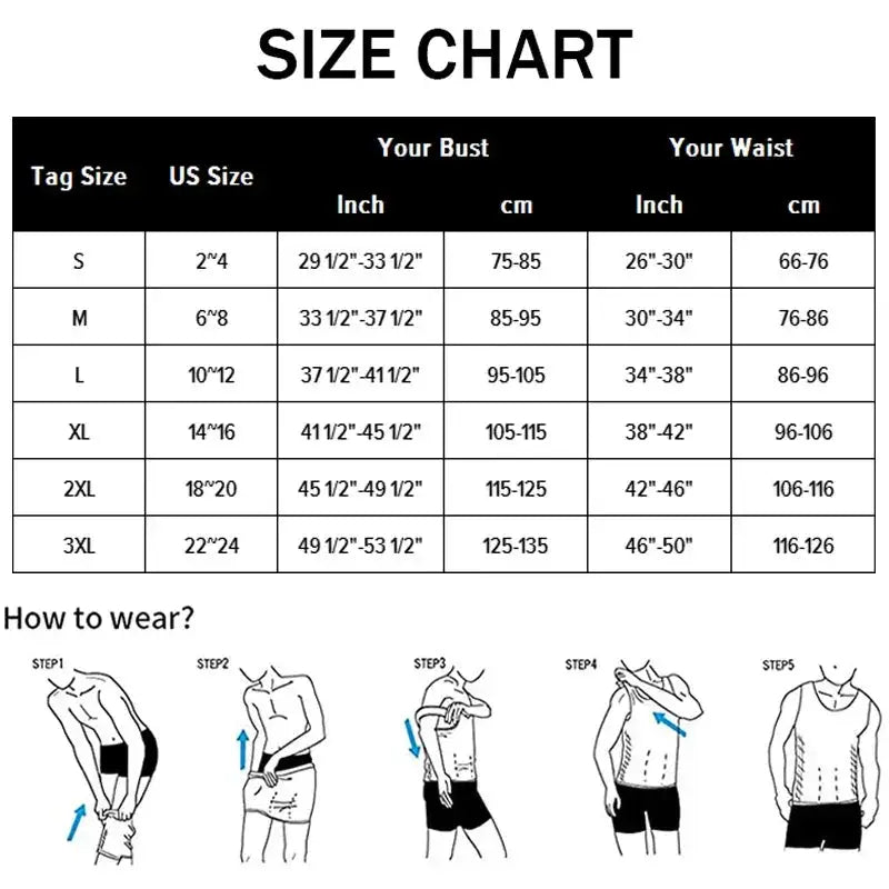 Mens Compression Slimming Corset Vest For Tummy Control