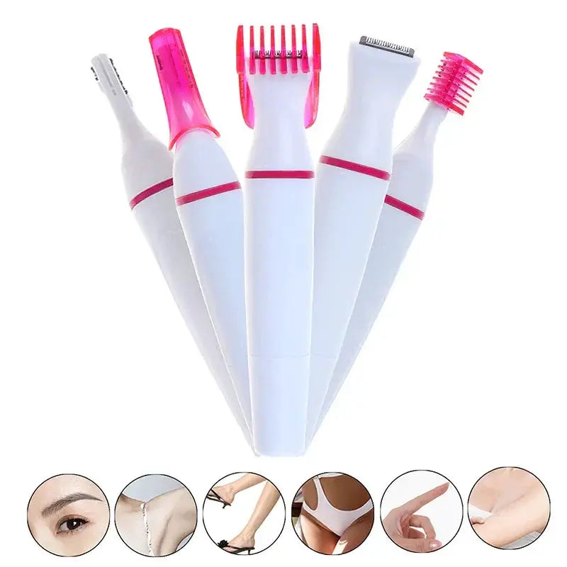 All In One 5in1 Razor Trimmer For Women Hair Removal
