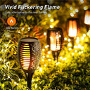 Warm Glow Solar Torch Light for Walkways