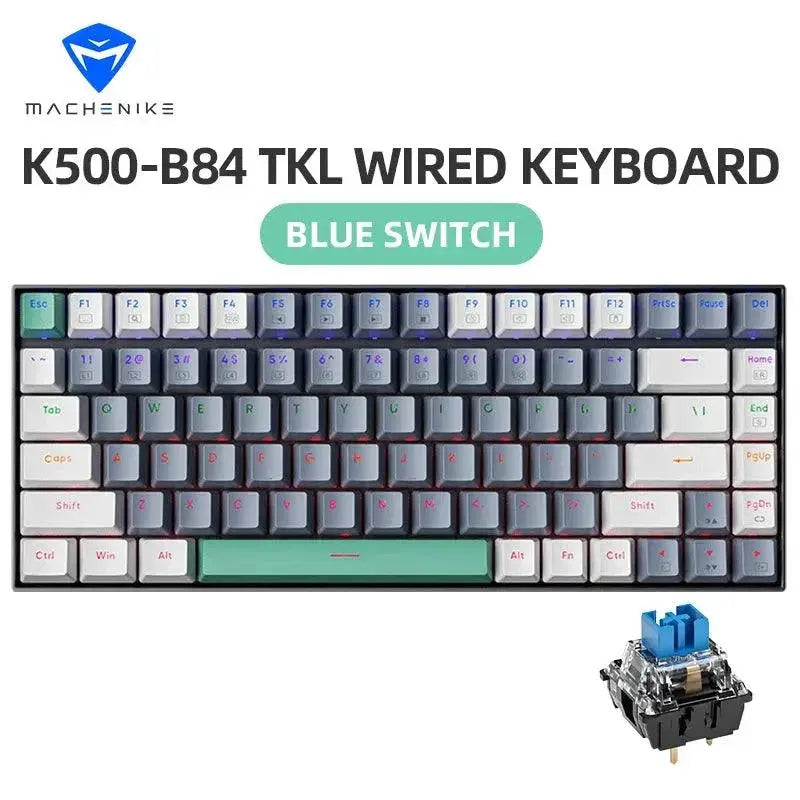 Machenike TKL Mechanical Keyboard 84 Keys Compact Gaming