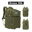 50L/35L/25L Tactical Backpack Men's Travel Large Capacity Rucksacks