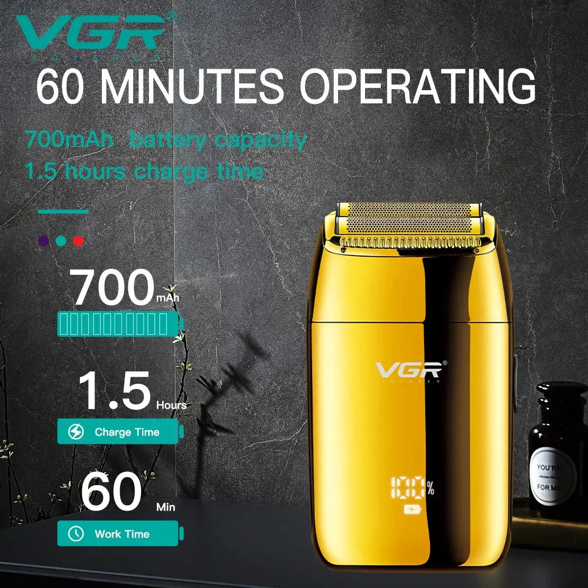 VGR Shaver V399 Rechargeable Electric Shaver Beard Trimmer