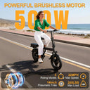 Compact Double Seat Folding Electric Bicycle