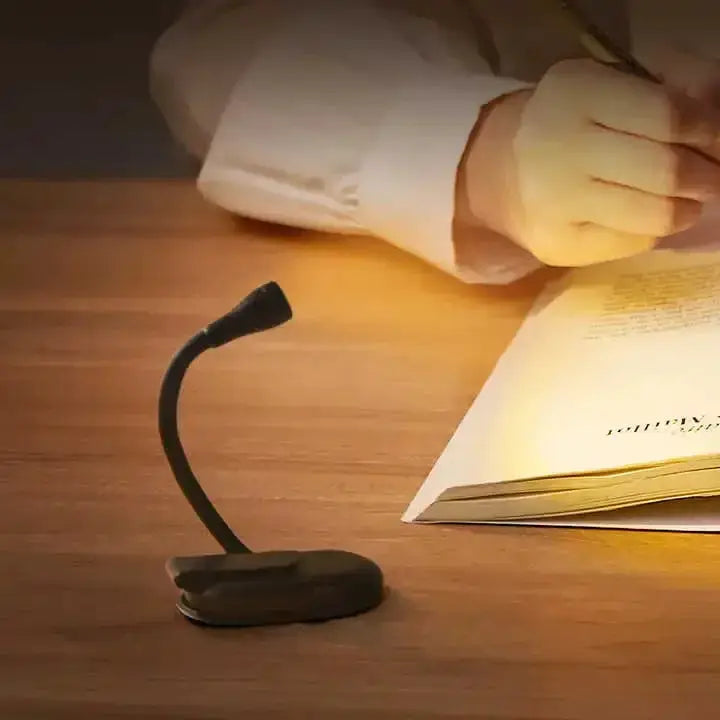 Mini Clip Book Light USB Charging LED Dimmable Eye Protect