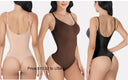 GUUDIA V Neck Spaghetti Strap Compression Bodysuit Slimming