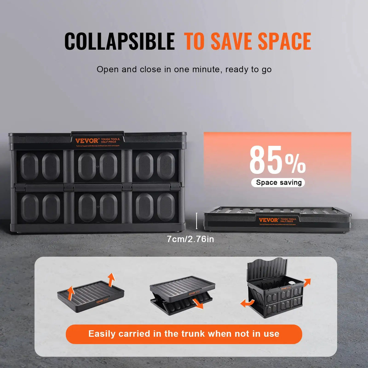 Collapsible Stackable Storage Bins Set — product image 3