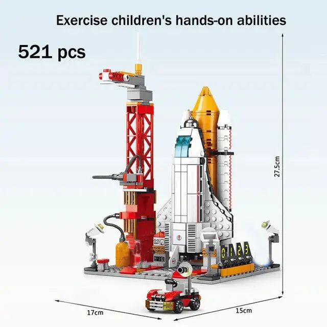 Space Shuttle Launch Center Building Blocks Educational Set
