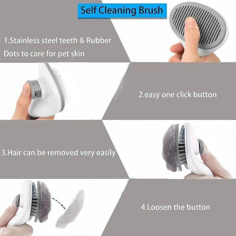 Pet Grooming Kit Stainless Steel Comb For Long Hair Pets