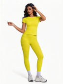 Yoga Set Womens 2 Piece Butt Lifting Ultra Soft