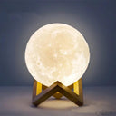 3D Color Changing Moon Lamp: LED Night Light for Home Decor