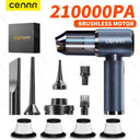 CENRR 210000Pa Wireless Car Vacuum Cleaner Wet Dry HEPA High Suction For Cars