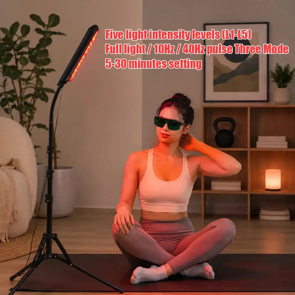 Red Light Lamp for Face Body Red Light Panel Infrared Light Device Adjustable Stand With 660nm & 850nm Home Body Facial Care