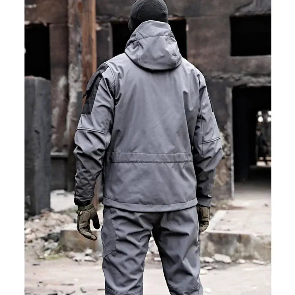 Winter Outdoor Waterproof Men Tactical Jacket Pants Sets