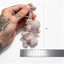 Rose Gold Iced Cartoon Pendant