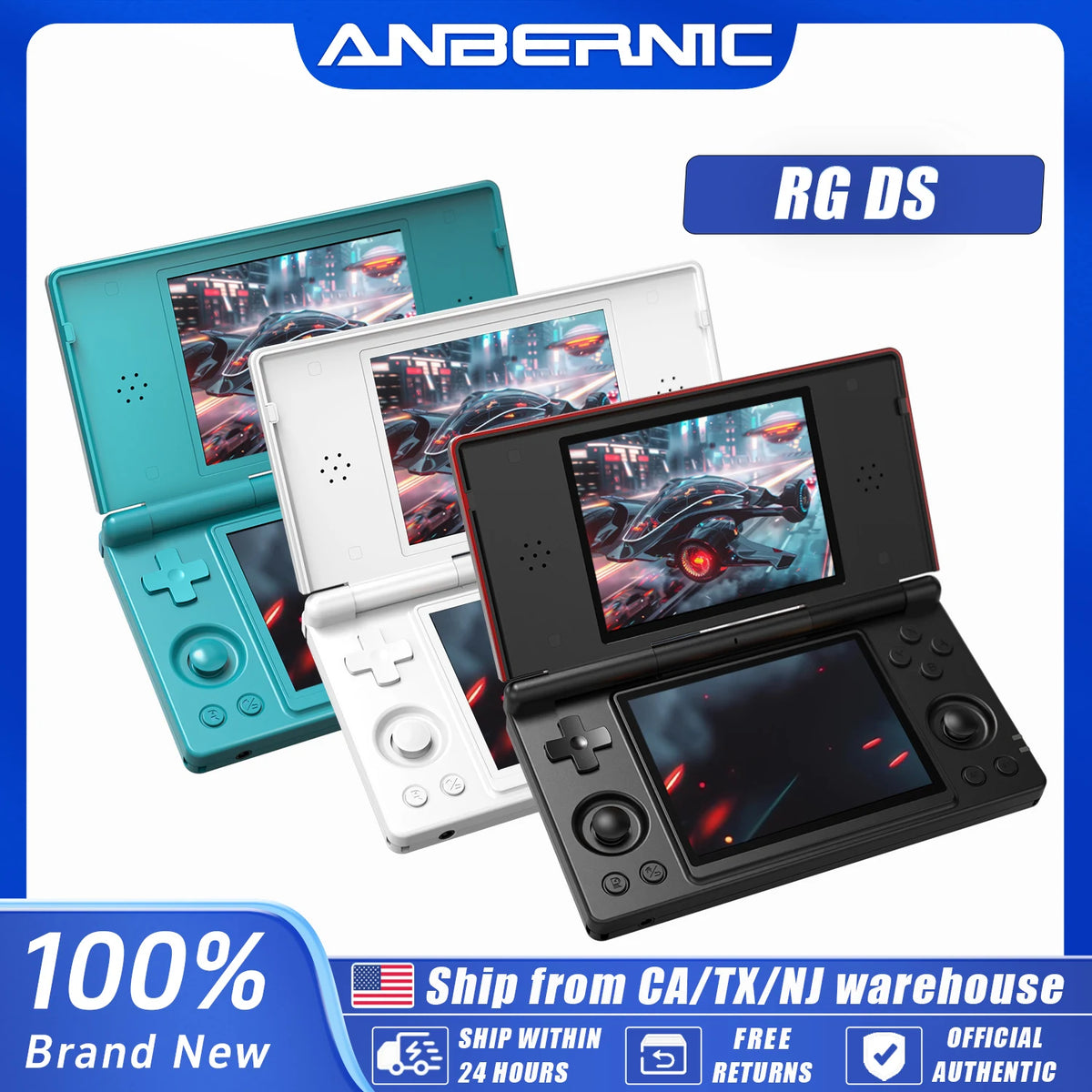 Anbernic RG DS Dual ” IPS Screen Video Game Console — product view 1