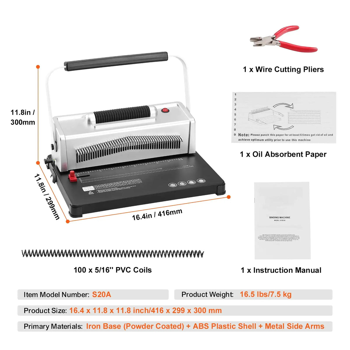 Manual Coil Binding Machine Holes — product image 6