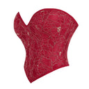 Women Overbust Corsets Crop Tops Golden Printed Bustiers