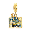 Golden Charm Beads Sterling Silver
