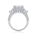 Luxury Three Stone Moissanite Ring