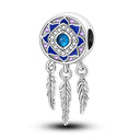 Silver Plated Dangle Charm Beads
