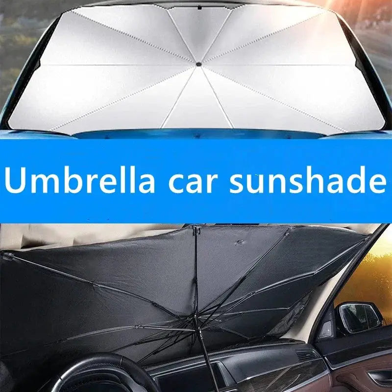 Car Sun Shade Retractable Sunscreen Heat Insulation Parasol - OurLum.com