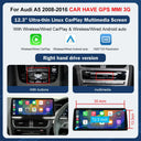 8.9 Inch and 12.3 Inch Audi A5 Car Multimedia Screen 2008-2016 Wireless CarPlay