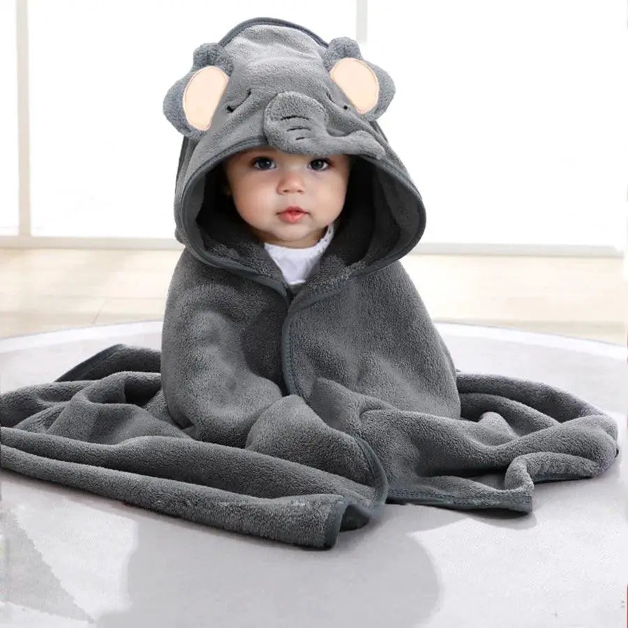 1 Pack Of Baby Bath Towel Cartoon Blanket With Strong Absorption - OurLum.com