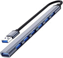 USB-C Hub Splitter High Speed Data Transfer Solution 7 Ports