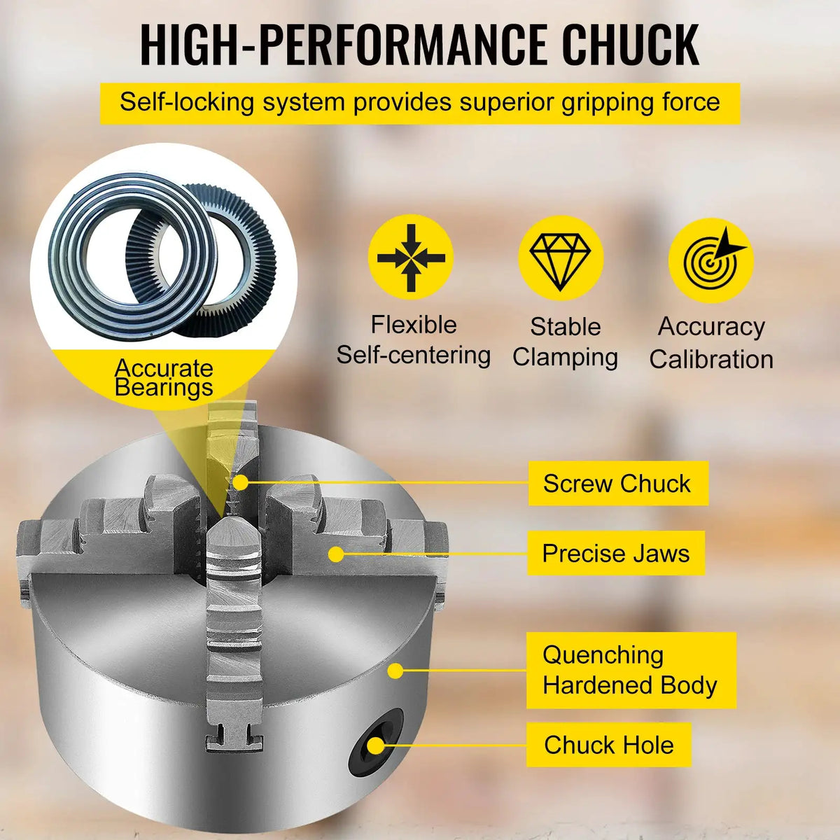 Inch Jaw Lathe Chuck — product image 4