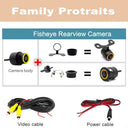Clear 1080P Fisheye Rear Cam for Parking