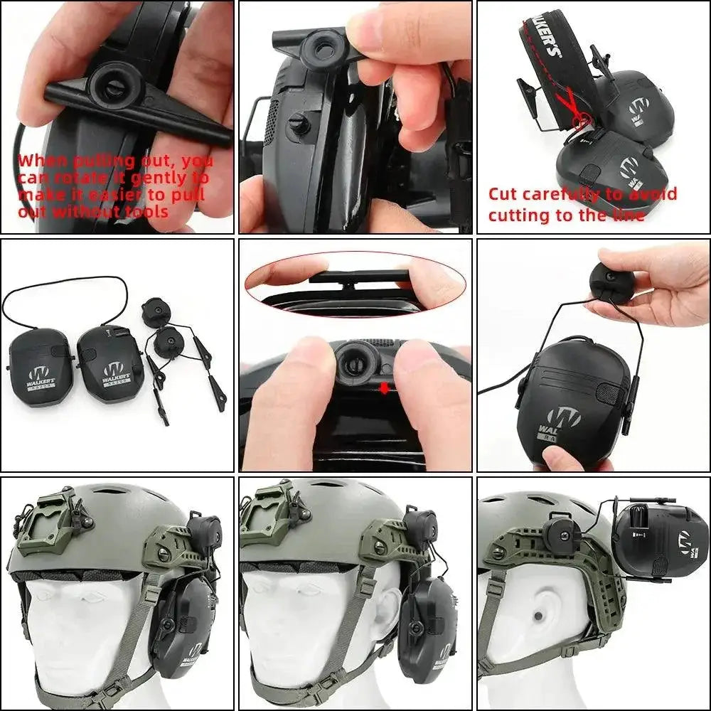 Walker's Earmuff ARC Rail Adapter Tactical Headset Accessory