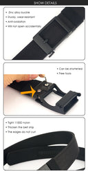 Tactical Belt for Men Metal Automatic Buckle