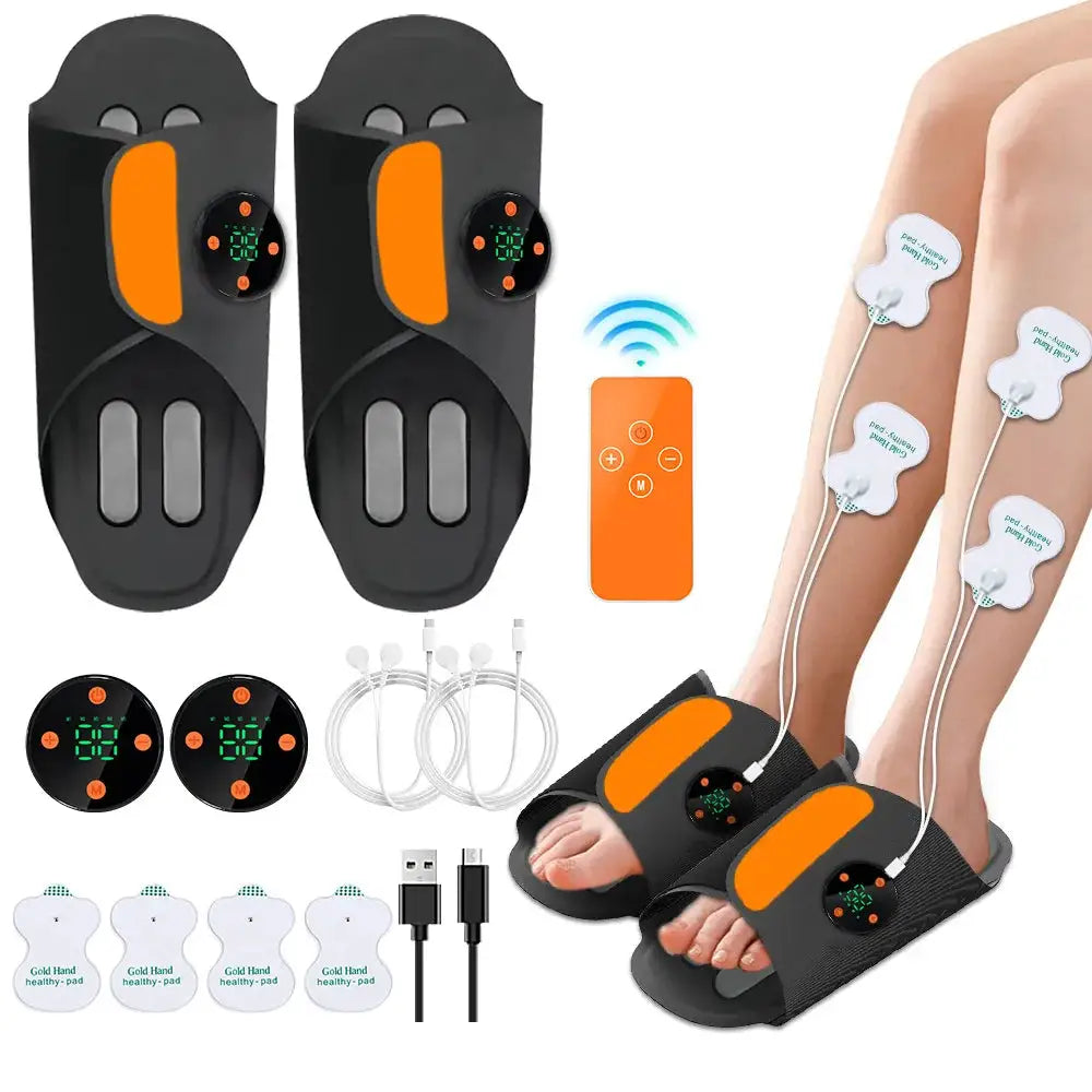 EMS Foot Massager with 8 Modes 19 Intensities Micro Current Massager Shoes