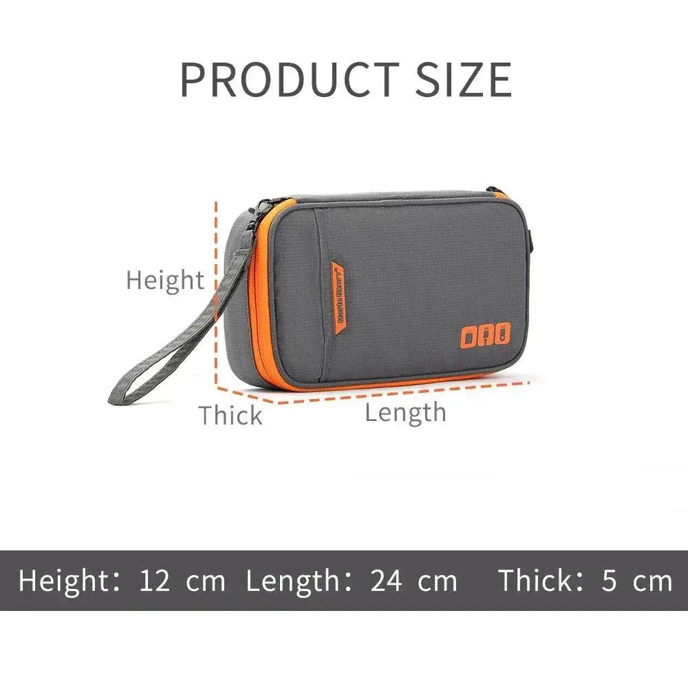 Portable Gadget Organizer And Cable Bag Waterproof Case