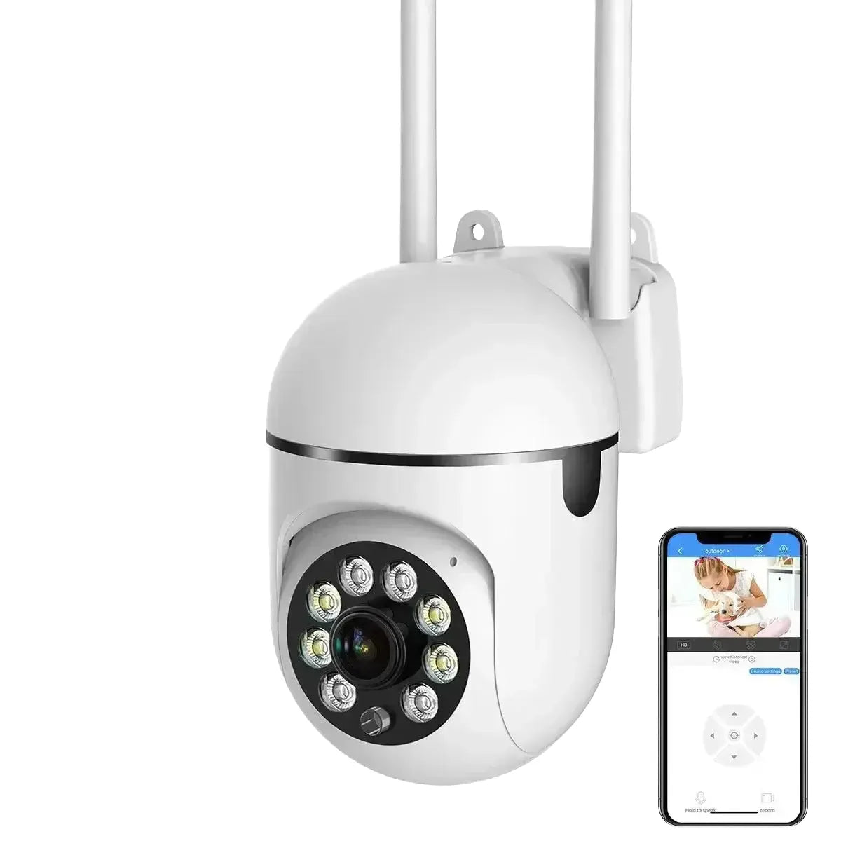 PTZ WiFi Security Camera for Home — 3MP
