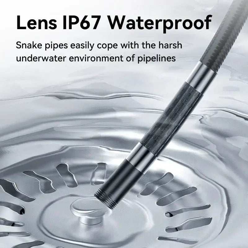 Two - Way 360 Degree Rotating Borescope - 1080P IP67 6mm Probe For Android iOS - stepyours.com