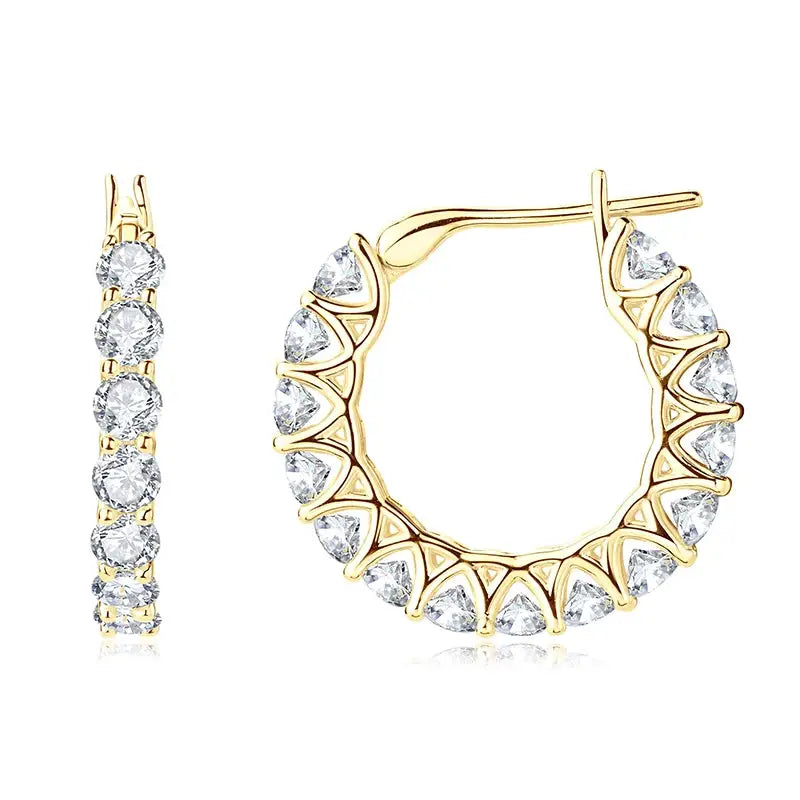 Oxtao Gold Hoop Earrings For Her — product image 9