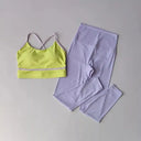Yoga Set Women High Waist Leggings Breathable