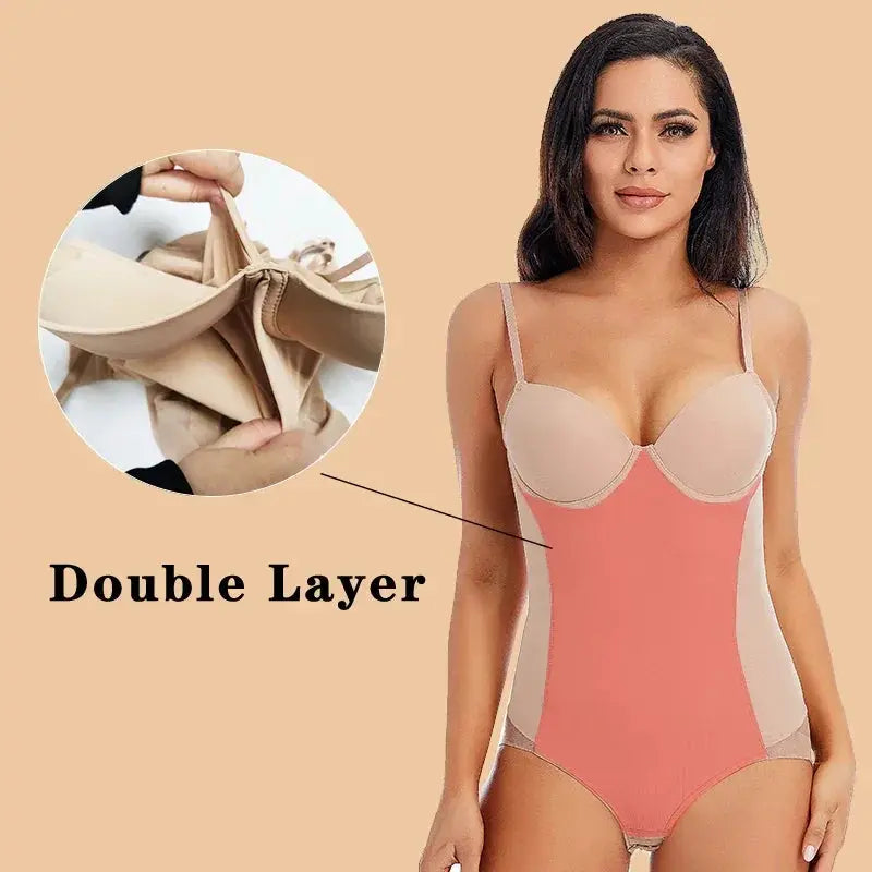 Silky Underwire Shapewear Bodysuit for Women Comfort