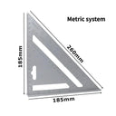 7-Inch Triangle Ruler for Precise Measurements and Angles
