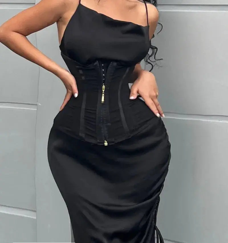 AfruliA Breathable Waist Trainer Shaper Hourglass Corset