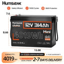 Humsienk 12V 314Ah LiFePO4 Battery